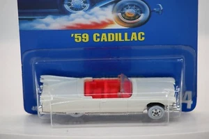 1991 Hot Wheels Blue Card Main Line '59 Cadillac WW BW Wheels #154 4694 - Picture 1 of 5