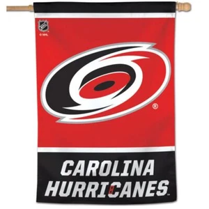 CAROLINA HURRICANES HOUSE FLAG 28"X40" VERTICAL BANNER OUTDOOR RATED NHL - Picture 1 of 1