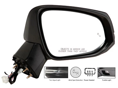 Espejo retrovisor de puerta con luz de señalización BSD charco 2019-2022 Toyota RAV4 lado del pasajero Foto 1 de 3