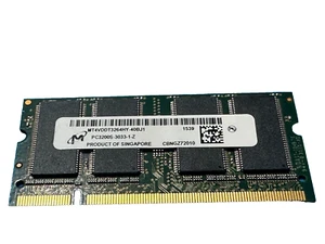 Micron MT4VDDT3264HY-40BJ1 256MB PC3200 DDR-400MHz non-EC Unbuffered CL2 Memory - Picture 1 of 1