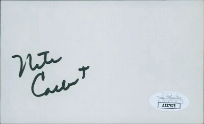 Nate Colbert San Diego Padres Signed 3x5 Index Card JSA Authenticated - Image 1 of 2