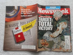 NEWSWEEK Magazine- MARCH 4,1991-BUSH'S BATTLE PLAN-TARGET:TOTAL VICTORY - Picture 1 of 3