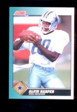1991 Score ALVIN HARPER Dallas Cowboys Rookie Update Card