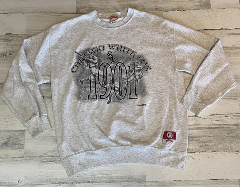 Vtg Chicago White Sox 1901 Nutmeg Crewneck Sweatshirt - Made In USA - READ DES Cover