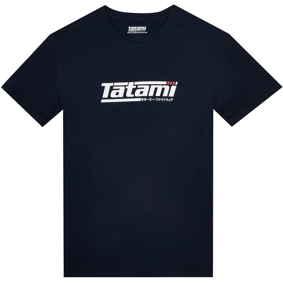 Camiseta Tatami Fightwear Logo - Azul Marino/Blanco Foto 1 de 2