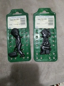 2 Figuras de Hierro Niño y Niña - Imagen 1 de 2