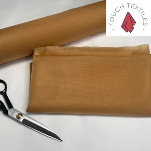 Dark Yellow Parachute Nylon Para Military Craft Fabric Material - 97cm wide - Picture 1 of 21
