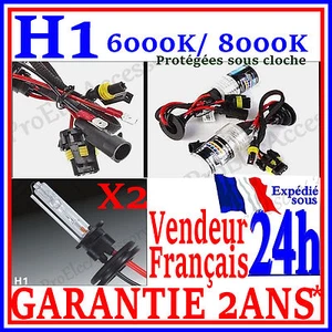 2 AMPOULE AU XENON H1 8000k 35W 55W POUR KIT HID 12V LAMPE FEU PHARE DE RECHANGE - Picture 1 of 1