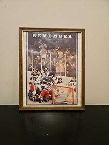USA Hockey " Miracle On Ice " 1980 Picture Captured In A Frame