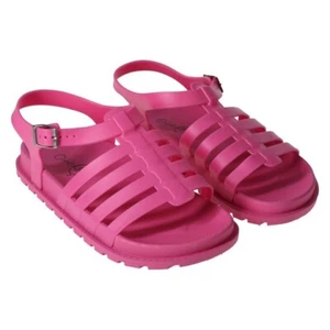 Sole Mates Sandals Womens 6 Casual Open Toe Jelly Strappy Slingback Pink - Picture 1 of 2