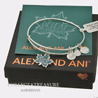 Authentic Alex and Ani BeLeaf In Yourself Shiny Silver Charm Bangle