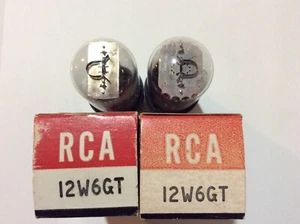 12W6GT due tubi RCA nuovi con scatola - Foto 1 di 5