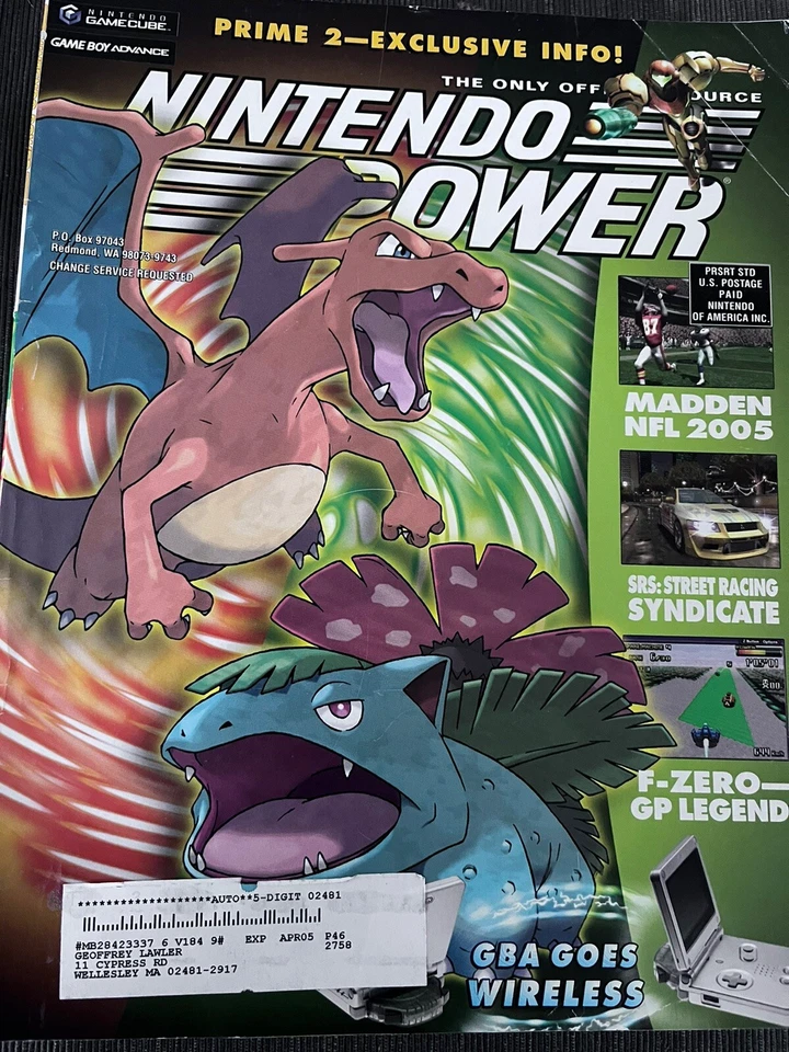 Nintendo Power 184 Oct 2004 Pokemon FireRed LeafGreen Metroid Prime 2 Pikmin 2 - Image 1 of 1