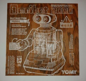 Omnibot 2000 Wood Art Print Sign 15X15" RARE MUST HAVE COLLECTIBLE BUY SHIPSFAST - Picture 1 of 12