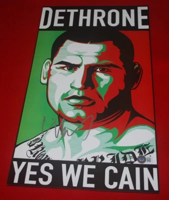 UFC MMA CHAMP CAIN VELASQUEZ Signed 10X13.5 Poster Beckett COA BL20714 - Image 1 of 3
