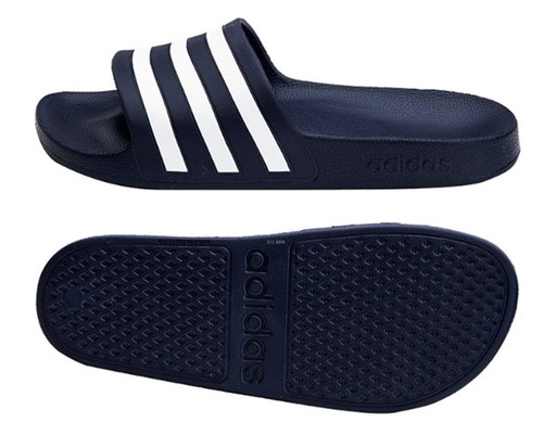 Adidas Uomo ADILETTE AQUA Slide Pantofole Allenamento Navy PALESTRA Sandali F35542