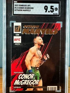 CONOR MCGREGOR 💥POP 2 SGC 9.5💥 2023 Donruss UFC Octagon Marvels #14 - Imagen 1 de 2