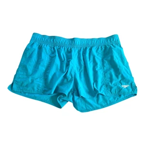 Speedo Wmn Size S 10-12 Shorts Swim Bottoms 3 Pockets Embroidered Logo Aqua Blue - Bild 1 von 12