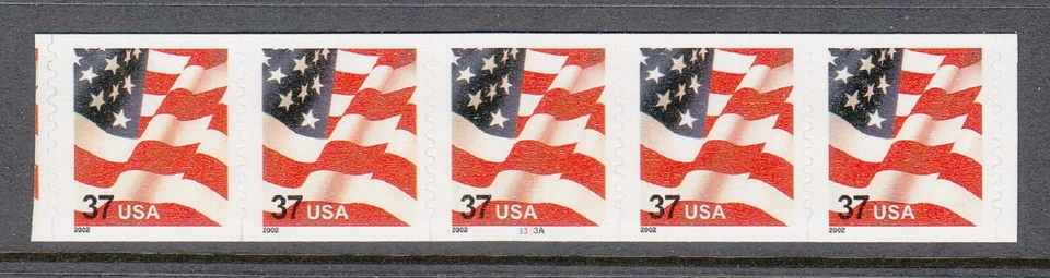 USA PNC SC# 3632  FLAG 37c. SELF ADHESIVE MNH PL# 3333A - Image 1 of 1