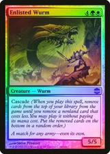 Enlisted Wurm FOIL Alara Reborn PLD White Green Uncommon MAGIC CARD ABUGames