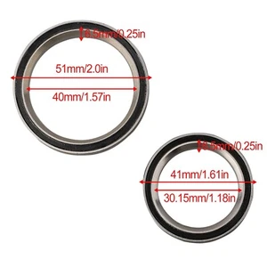 Bicycle Headset Bearing For Trek Madone Domane Emonda 30.15x40x6.5mm 40x51x6.5mm - Picture 1 of 15