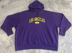Los Angeles Lakers Nike NBA Hoodie Mens 2X Purple Gold Basketball Pullover - Picture 1 of 11