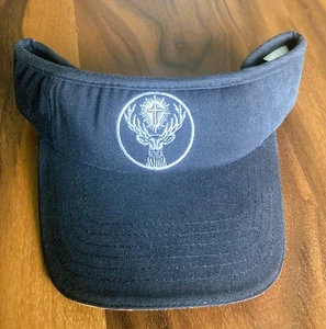 NEW Jagermeister Visor Embroidered Logo Advertising Liquor Deer Stag Adjustable - Imagen 1 de 7