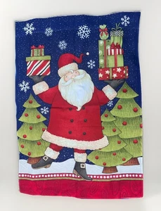 Debbie Mumm Bandera Decorativa 2 Caras Navidad Santa 28" x 40" Grande Vacaciones - Imagen 1 de 7