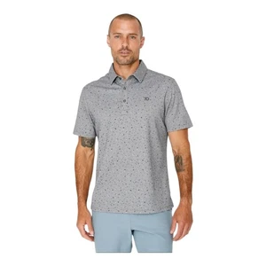 Camisa Polo 7 Diamonds Belmont Para Hombre Talla S Gris Patrón Golf - Imagen 1 de 9