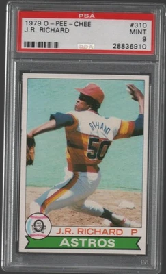 J.R. RICHARD ~ 1979 O-Pee-Chee #310 ~ PSA 9 ~ POP 14, 2 ^ - Image 1 of 2