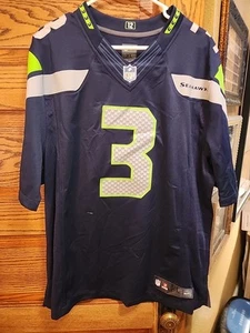 NWOT SEATTLE SEAHAWKS Wilson #3 XL Men's NFL Jersey! - Picture 1 of 9