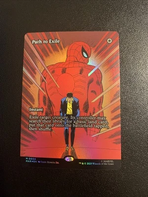 Path to Exile (Borderless) Foil #4 MTG: Spiderman - Image 1 of 2