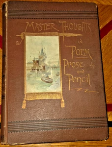 Master Thoughts in Poem, Prose, and Pencil - 1890 - W. Harrison Starkey - Good - Foto 1 di 11
