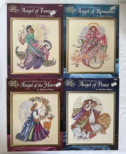 American School of Needlework Angel Cross Stitch Pattern Chart Lot Barbara Baatz - Picture 1 of 3