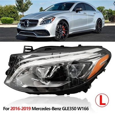 #1668201159 Left Headlight Assembly for 2016-2019 Mercedes Benz GLE350 GLE400 LH - Image 1 of 4