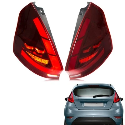 Conjunto de luces traseras LED rojas para Ford Fiesta Hatchback 2011-2019 MK7 Foto 1 de 4