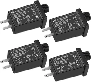 [Paquete de 4] Adaptador inflable de patio de repuesto - Transformador de 1,5 A enchufe de EE. UU. para...  - Imagen 1 de 7
