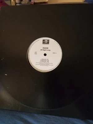 Rakim – All Night Long/UpLift 12” Promo NM Universal Hip Hop DJ Vinyl Rare 2000 - Image 1 of 3