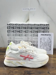 Premiata Moerun Sneaker Pelle E TessutoBianca Casual Premiata Scarpa Donna 41 - Foto 1 di 7