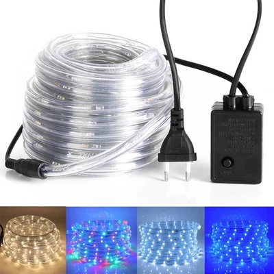LED Lichtschlauch Lichterschlauch Lichterkette IP65 Innen/Aussen Garten 10m-50m - Bild 1 von 4