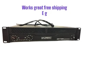 Crest Performance CPX 1500 Power Amplifier works great free shipping - Picture 1 of 6