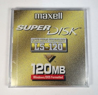 Maxell LS-120 120MB Super disk - NUOVO sigillato - Image 1 of 2