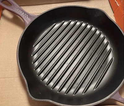 Le Creuset #26 10.25” Cassis Purple Round Cast Iron Enamel Griddle Skillet - Image 1 of 4