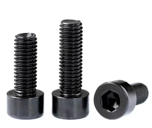 Black 304 Stainless Steel Allen Hex Socket Bolts Cap Head Screws M4 M5 M6 M8 - Picture 1 of 10