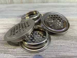 5 X Chrome 35mm Steel Round Vivarium Vents - Picture 1 of 5