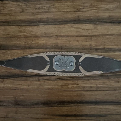 Loewe Anagram Belt In 2 Tone Leather - Image 1 of 4