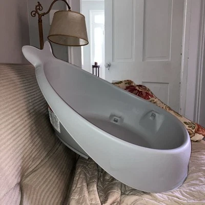 Skip Hop Baby Bath Tub, 3-Stage Smart Sling Tub, Moby, Gray - Image 1 of 4