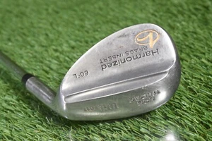 WILSON HARMONIZED LOB WEDGE 60* L BRASS INSERT WEDGE FLEX STEEL SHAFT ~ L@@K!! - Picture 1 of 8