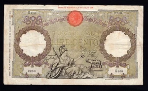 Italy 100 lire 1926 * VF * *P-55a * - Picture 1 of 2