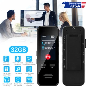 Spy Hidden MP3 Digital Voice Activated Recorder Bluetooth Call Audio Recording - Picture 1 of 12